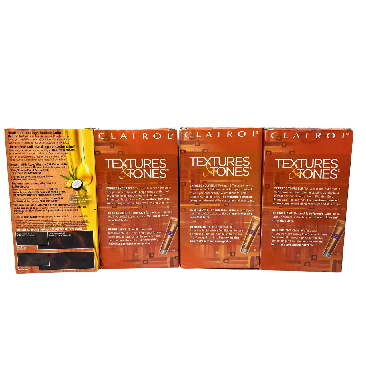 Clairol Textures & Tones + Clairol Natural Instincts (6R Only) Assorted Mix (50 Pcs Lot) - Discount Wholesalers Inc