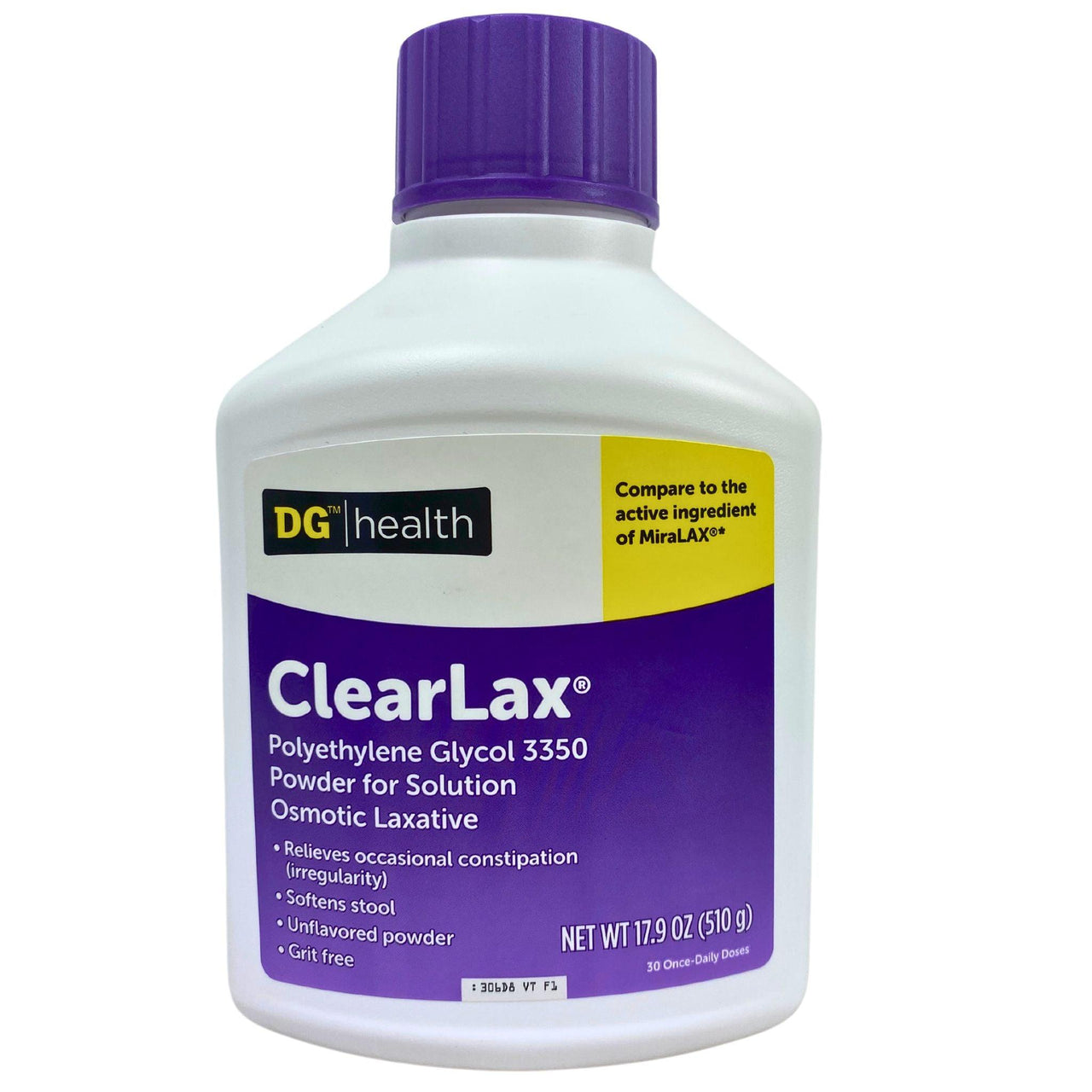 ClearLax Polyethylene Glycol 3350 Powder for Solution Osmotic Laxative 17.9OZ (40 Pcs Lot) - Discount Wholesalers Inc