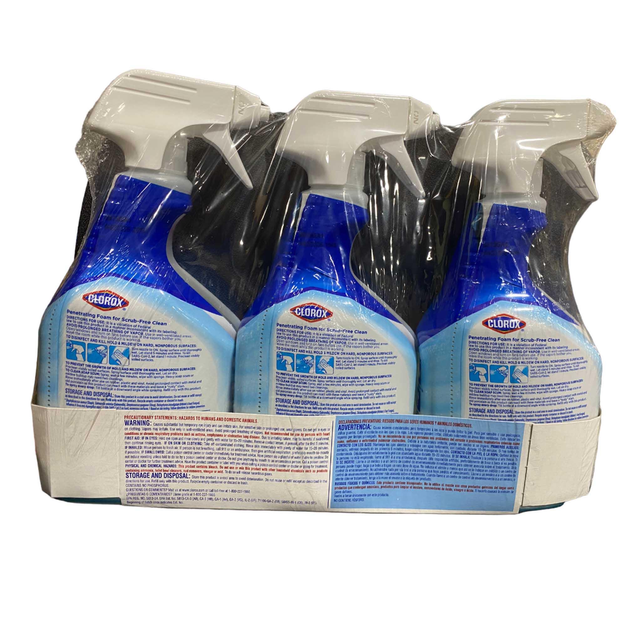 2 Pack, Bleach Foamer Bathroom Spray, Original, 30 oz Spray Bottle