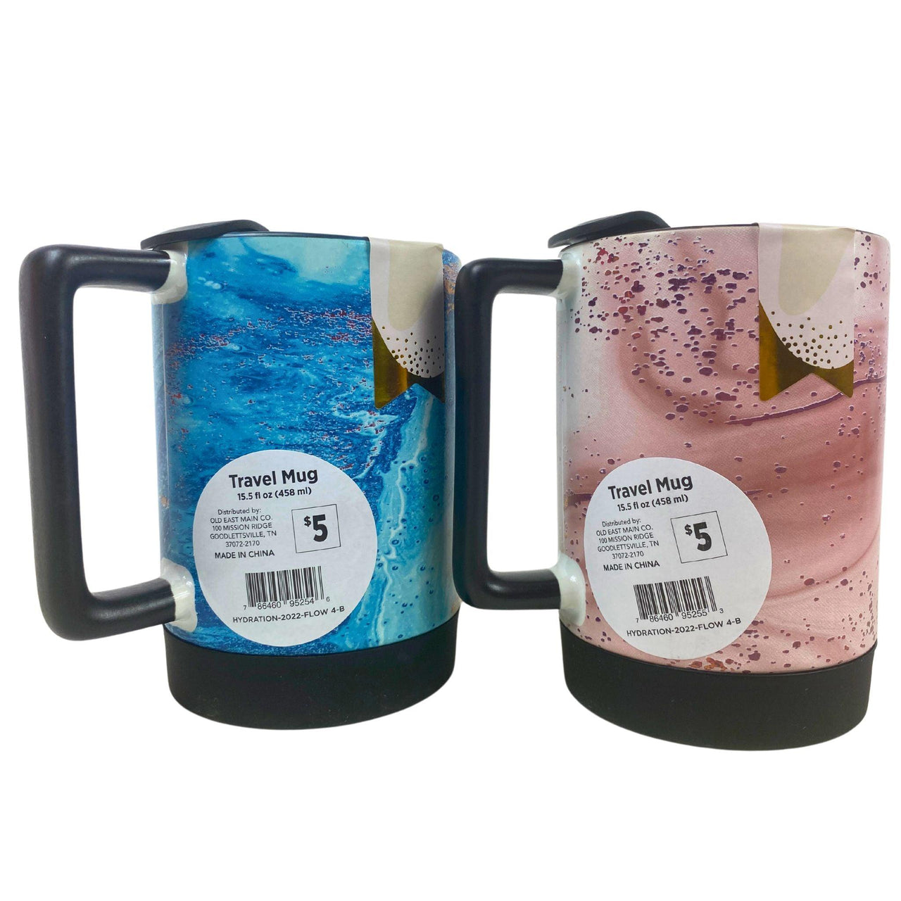 Coffee Travel Mug Cup Two Colors 15.5FL OZ 458.4ML (60 Pcs Lot) - Discount Wholesalers Inc