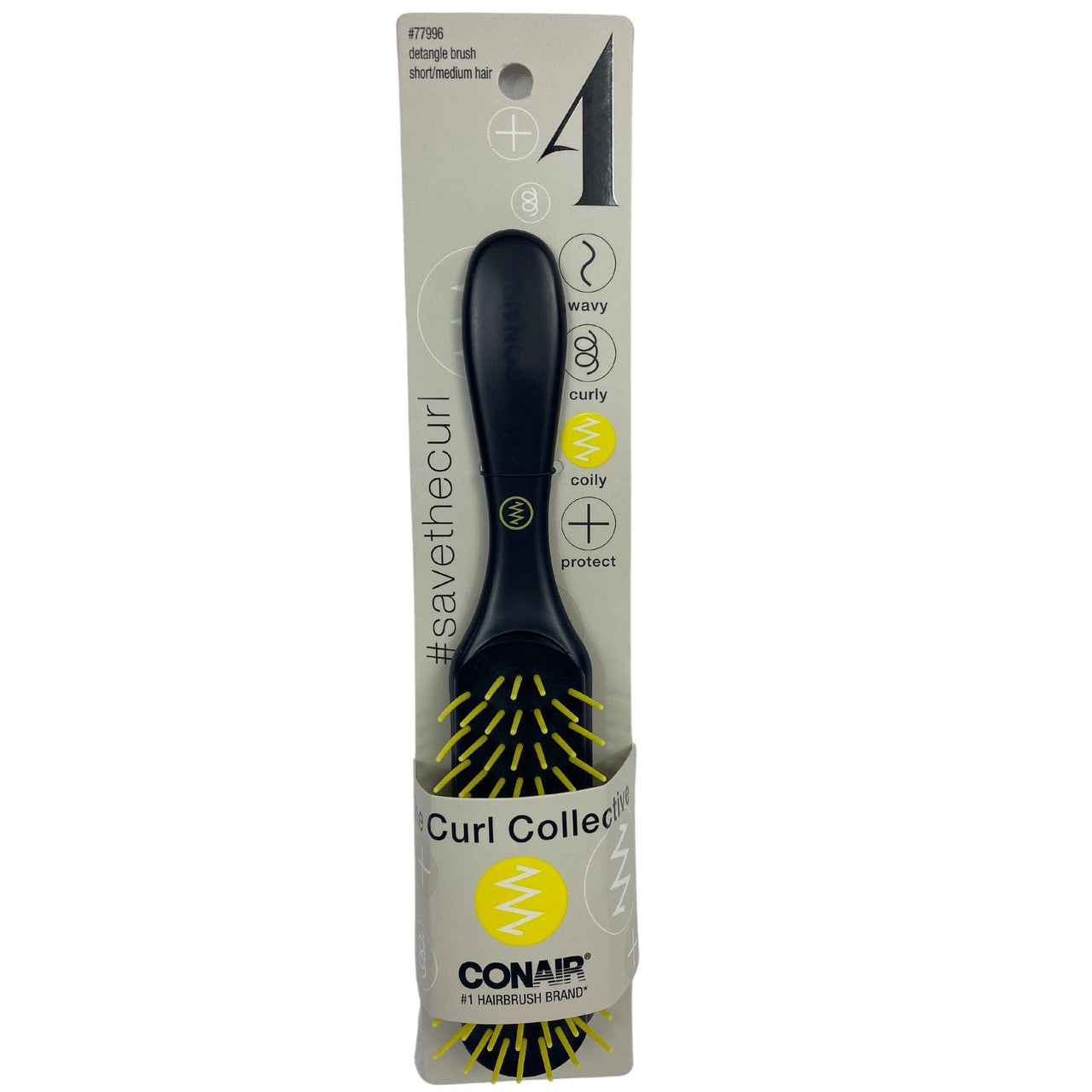Conair The Curl Collective Detangle Brush Short/Medium Hair (72 Pcs Lot) - Discount Wholesalers Inc