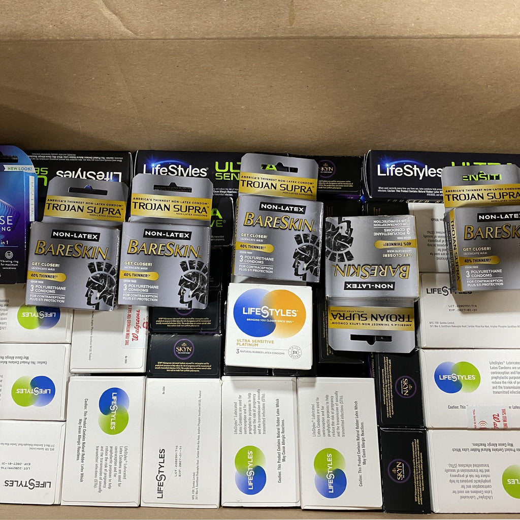 Condoms All in Date Condoms & Pleasure Rings (45 Pcs Box) - Discount Wholesalers Inc