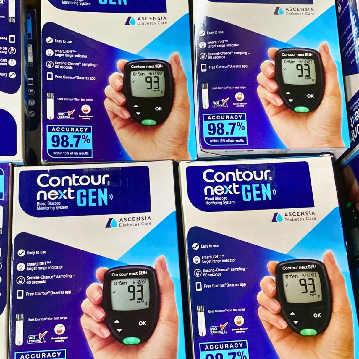 Contour Next Gen Blood Glucose Monitoring (60 Pcs Lot) - Discount Wholesalers Inc