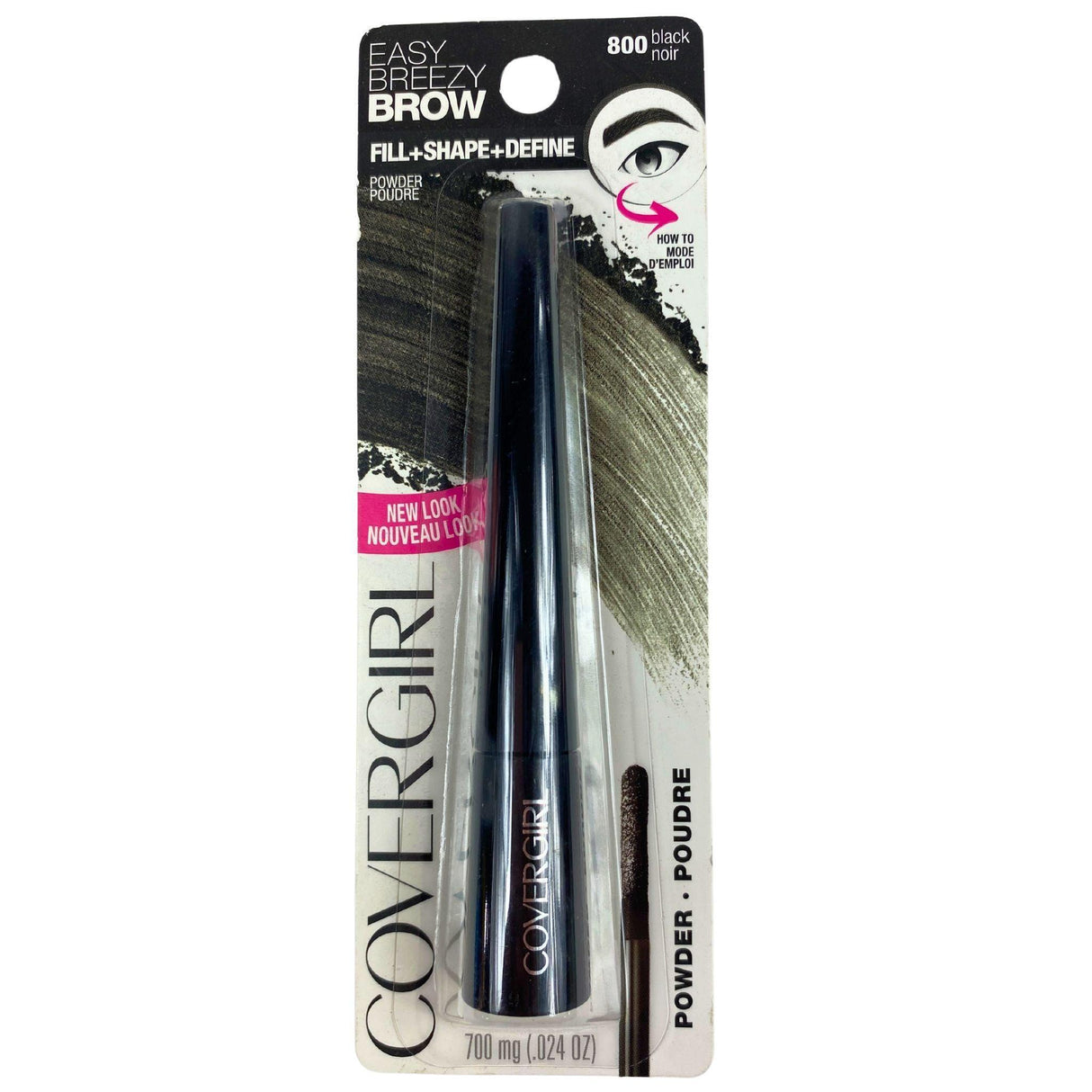 Covergirl Easy Breezy Brow Fill+Shape+Define Powder 800 BLACK 0.24OZ (30 Pcs Lot) - Discount Wholesalers Inc