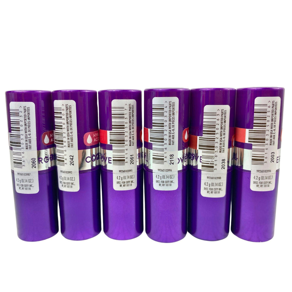 Covergirl Hyaluronic Acid Lipstick 0.14OZ Assorted Mix (60 Pcs Lot) - Discount Wholesalers Inc