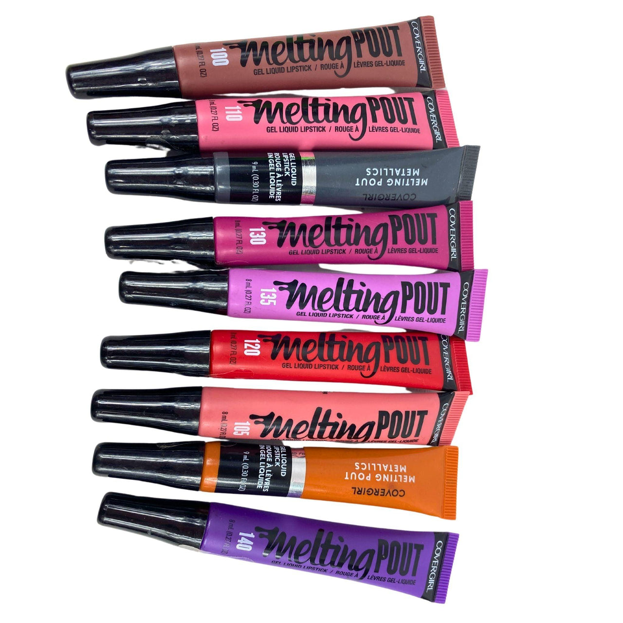 Covergirl Melting Pout Assorted Mix Gel Liquid Lipstick 0.27OZ (50 Pcs Lot) - Discount Wholesalers Inc