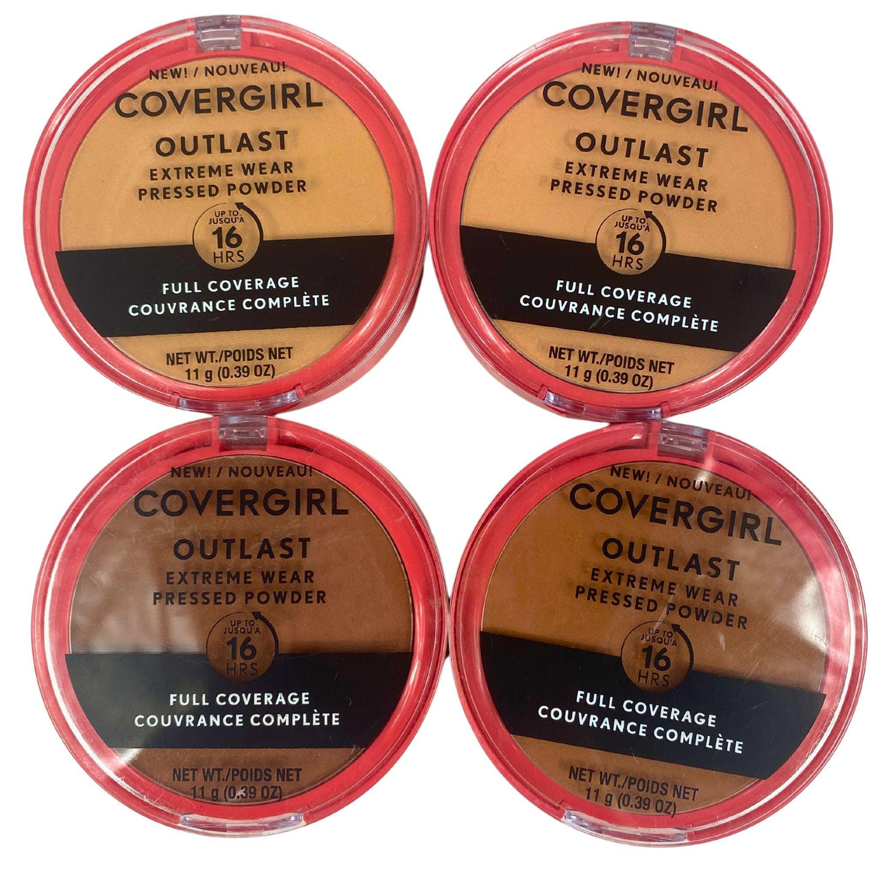 Covergirl Outlast Extreme Wear Pressed Powder 0.39OZ Assorted Mix (50 Pcs Lot) - Discount Wholesalers Inc