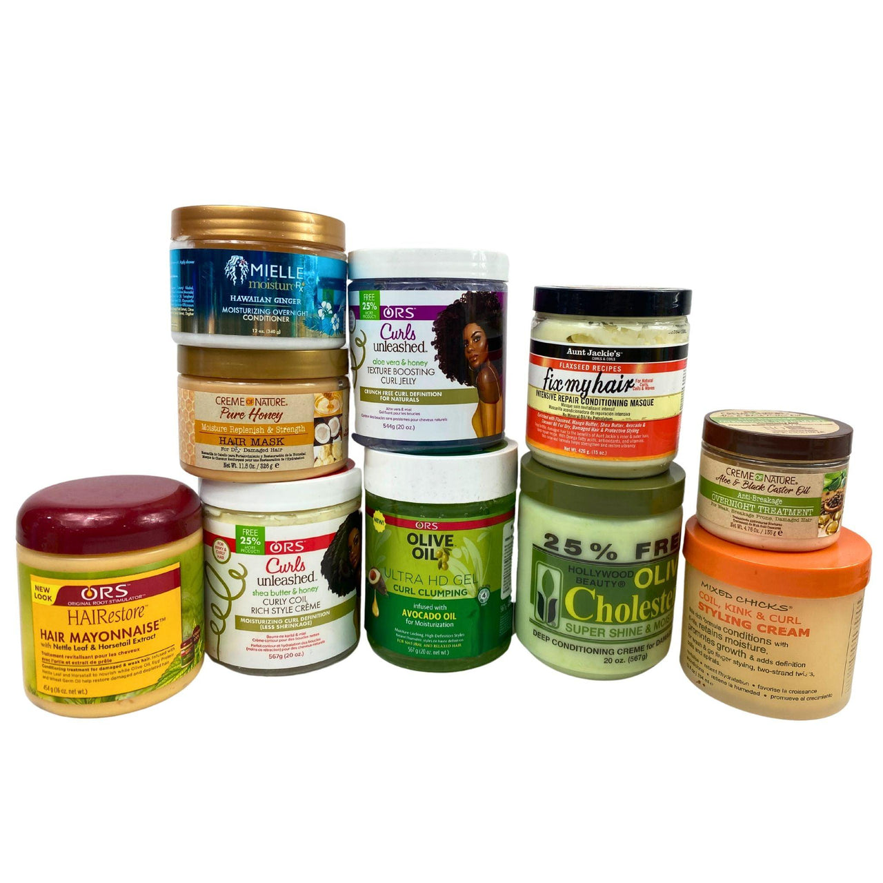 Cream & Gel Mix Includes Hair Masks,Gel, Treatments (50 Pcs Lot) - Discount Wholesalers Inc