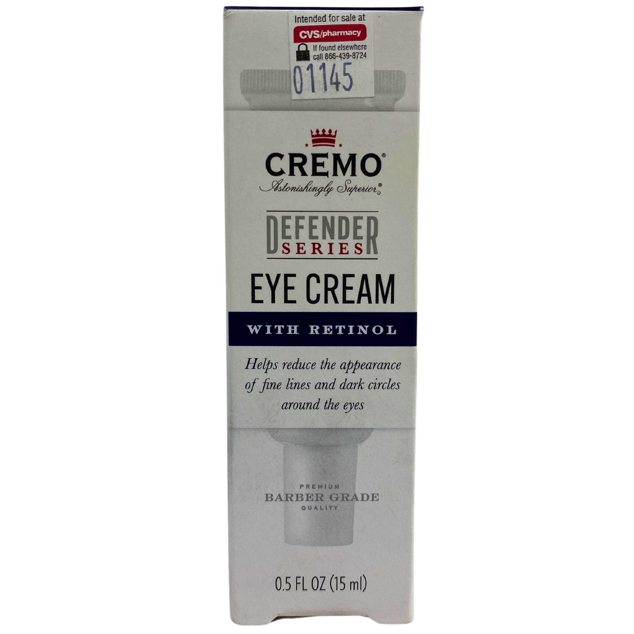 Cremo Eye Cream Defender Series With Retinol 0.5OZ (60 Pcs Lot) - Discount Wholesalers Inc
