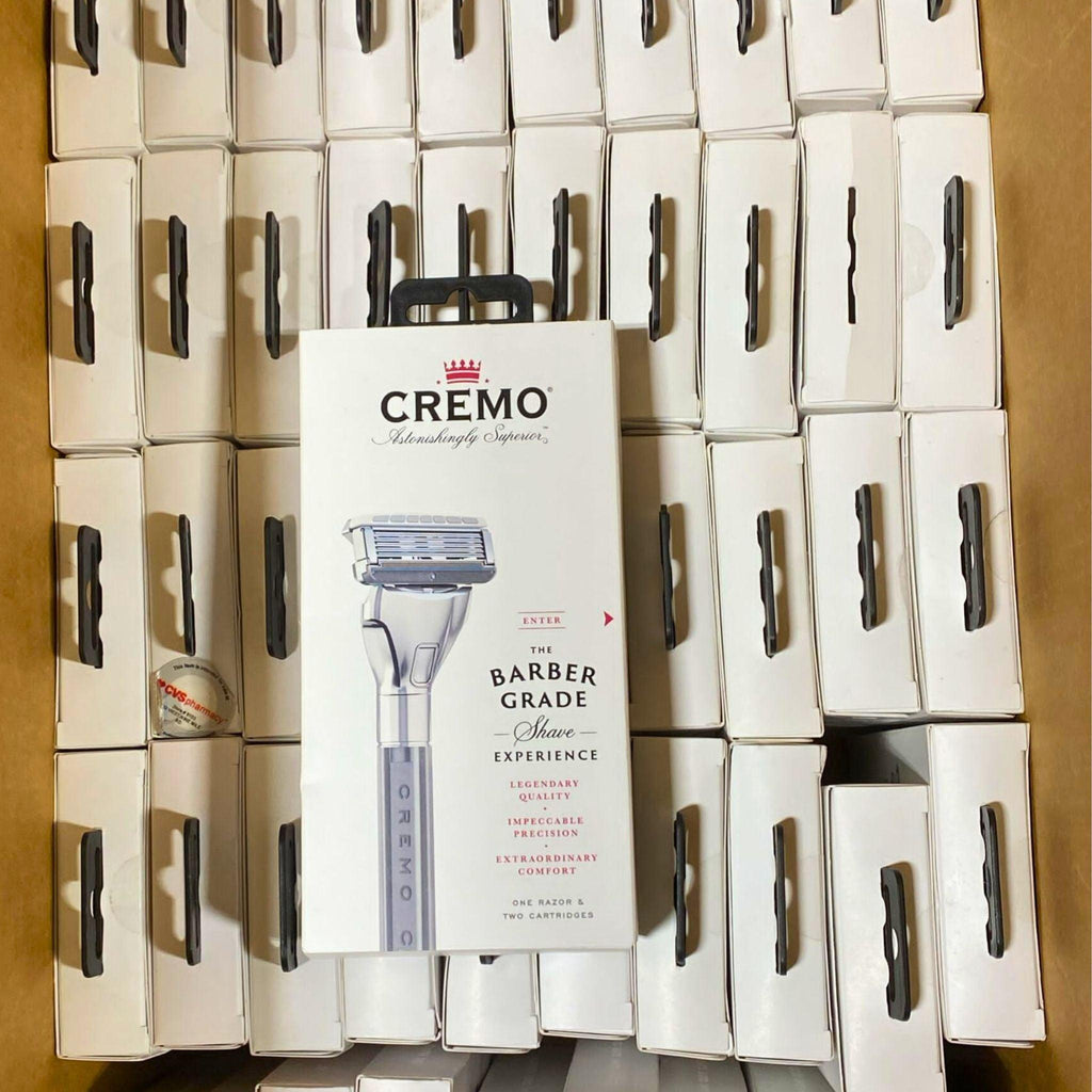 Cremo The Barber Grade Shave Experience One Razor & Two Cartridges (50 Pcs Lot) - Discount Wholesalers Inc