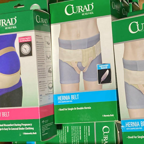 Curad We Help Heal , Maternity Belt & Hernia Belt With Compression Pads (50 Pcs Lot) - Discount Wholesalers Inc