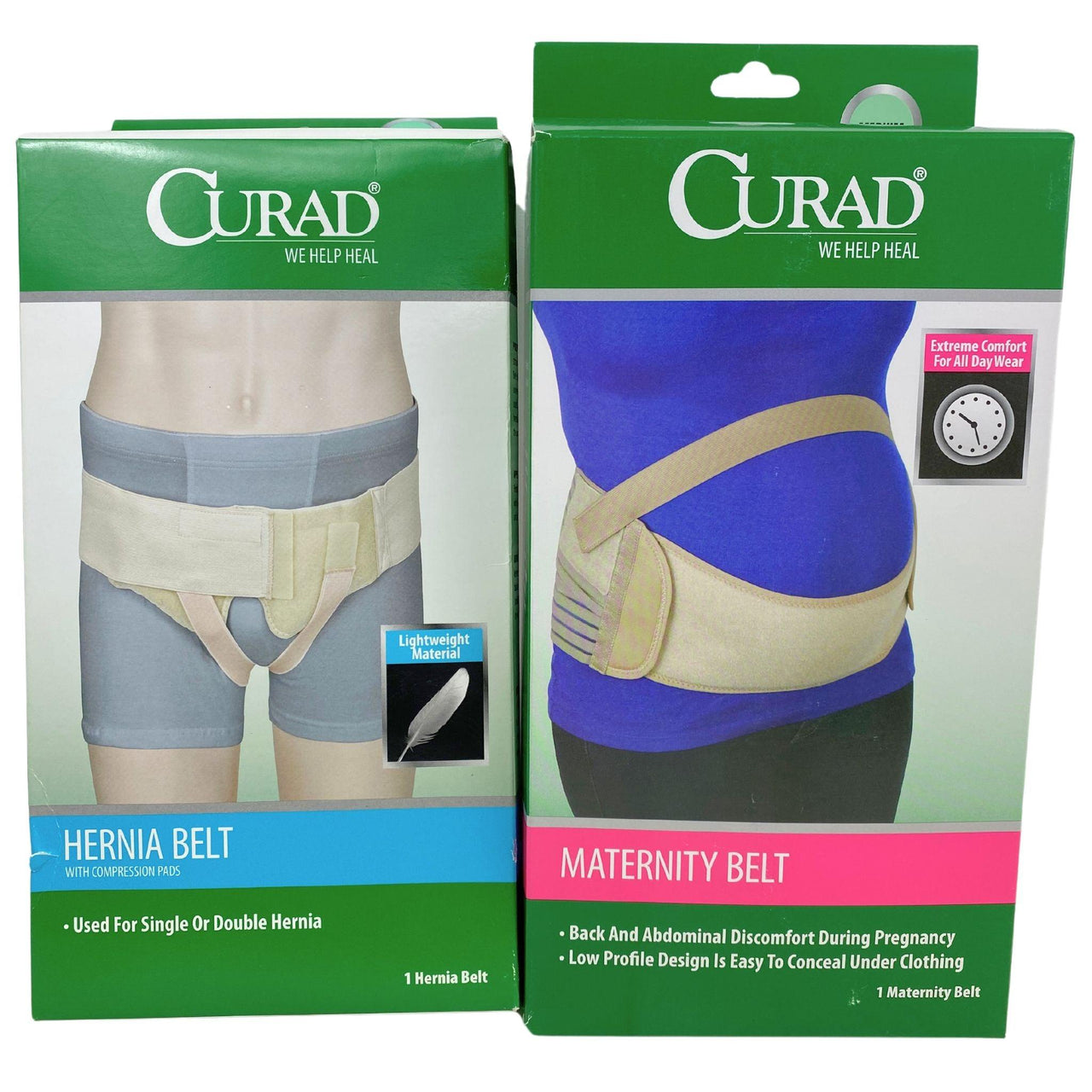Curad We Help Heal , Maternity Belt & Hernia Belt With Compression Pads (50 Pcs Lot) - Discount Wholesalers Inc