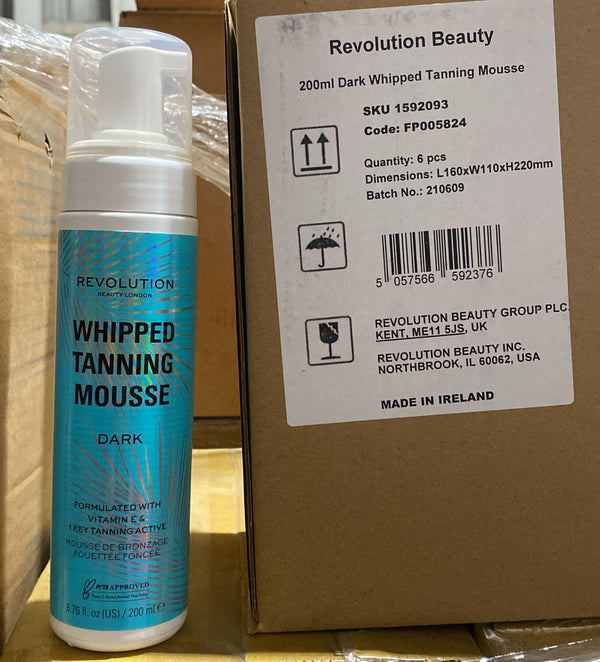 Revolution Whipped Tanning Mousse DARK Formulated 
