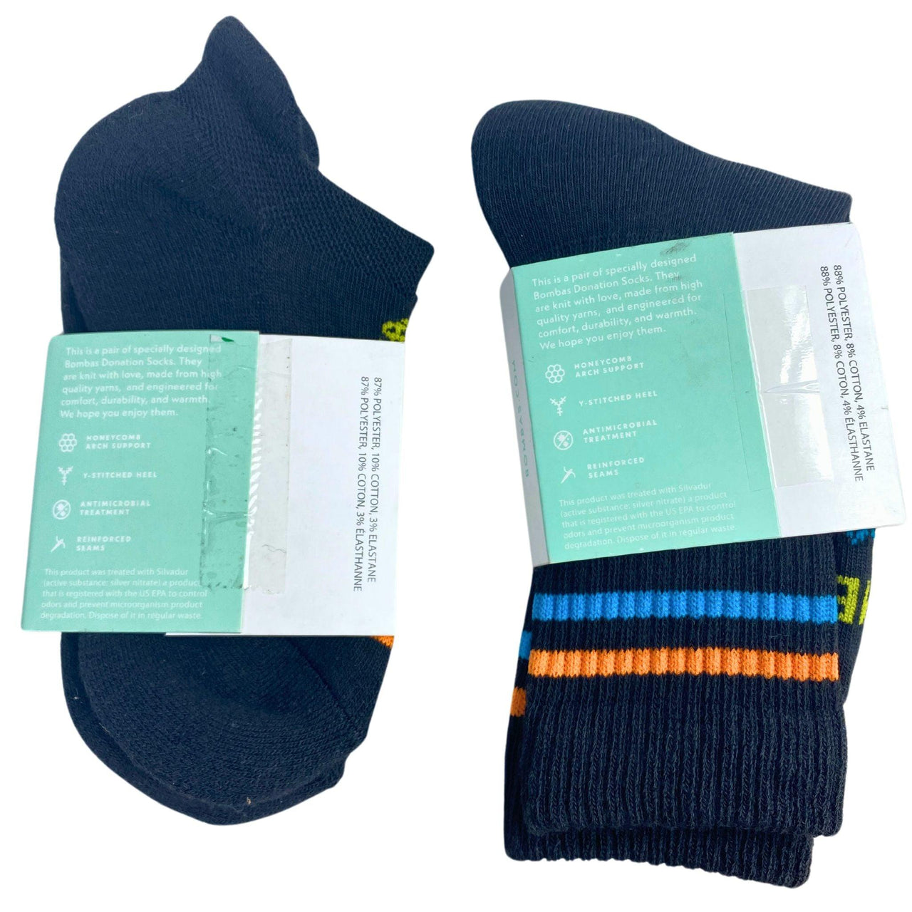 Discount Socks Size X-Small Crew & Ankle Socks (100 Pcs Lot) - Discount Wholesalers Inc