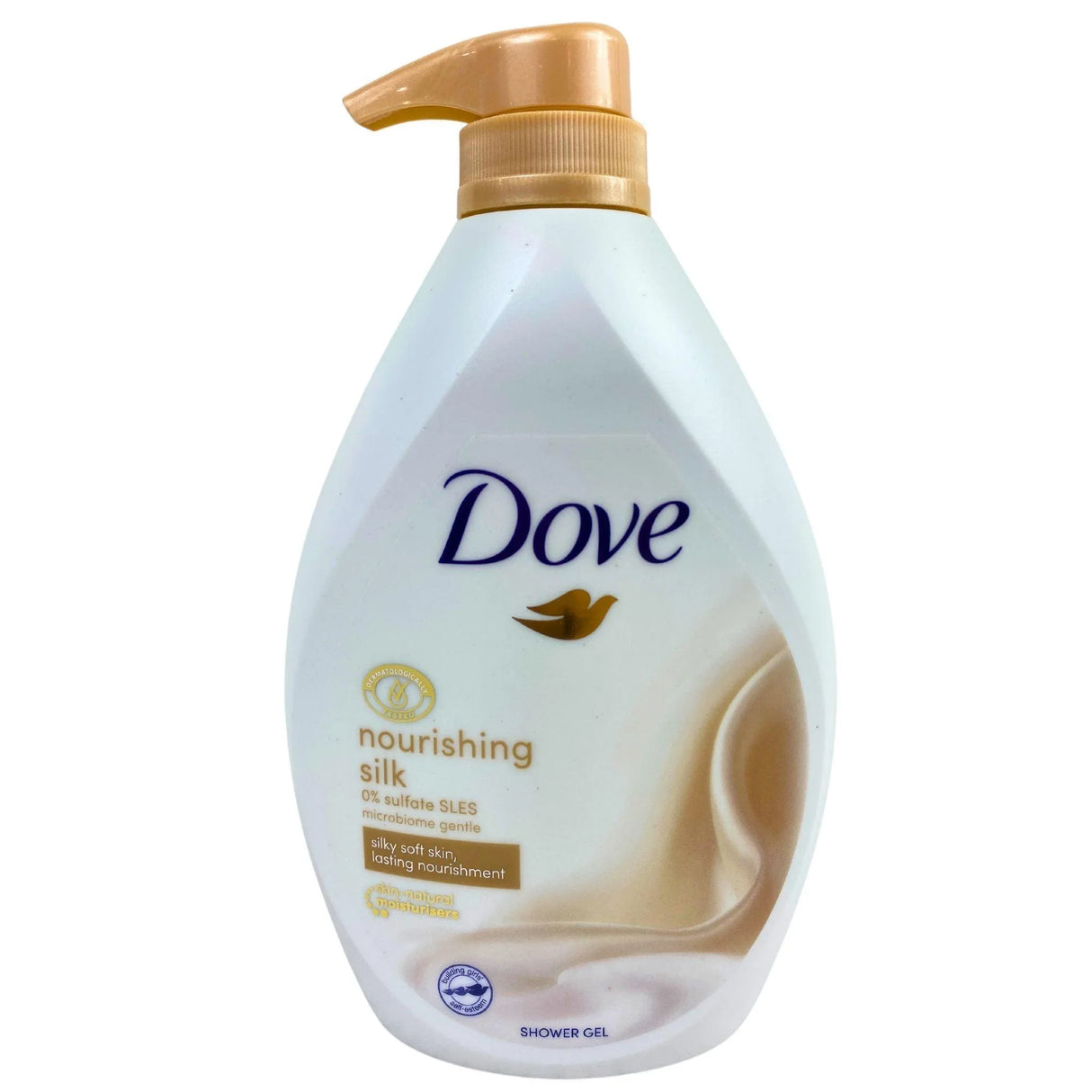 Dove BW Nourishing Silk W/PUMP 720ML (4 Pcs Lot) - Discount Wholesalers Inc