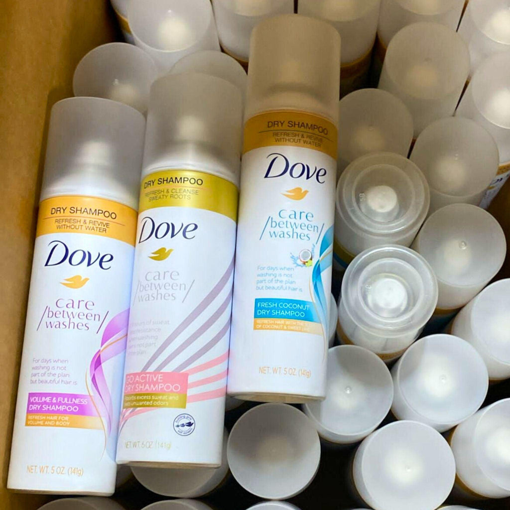 Dove Care Between Washes Dry Shampoo Refresh & Revive Without Water Mix 5OZ (50 Pcs Lot) - Discount Wholesalers Inc