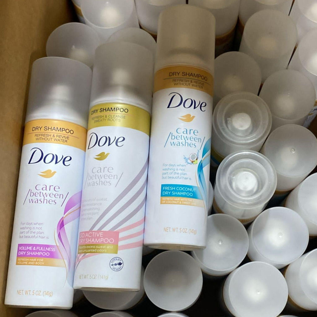 Dove Care Between Washes Dry Shampoo Refresh & Revive Without Water Mix 5OZ (50Pcs Lot) - Discount Wholesalers Inc