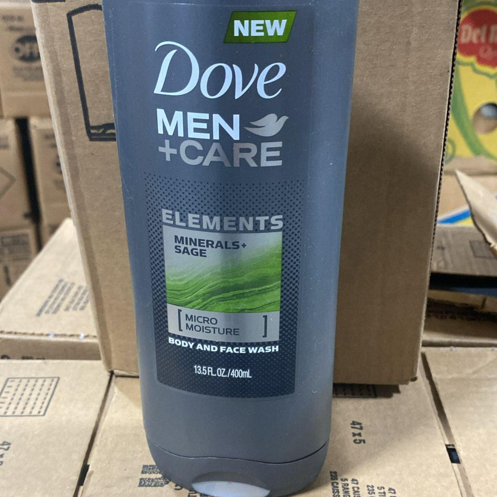 Dove Men+Care Elements Body Wash for Healthier FL.OZ./400ml (50 Pcs Lot) - Discount Wholesalers Inc