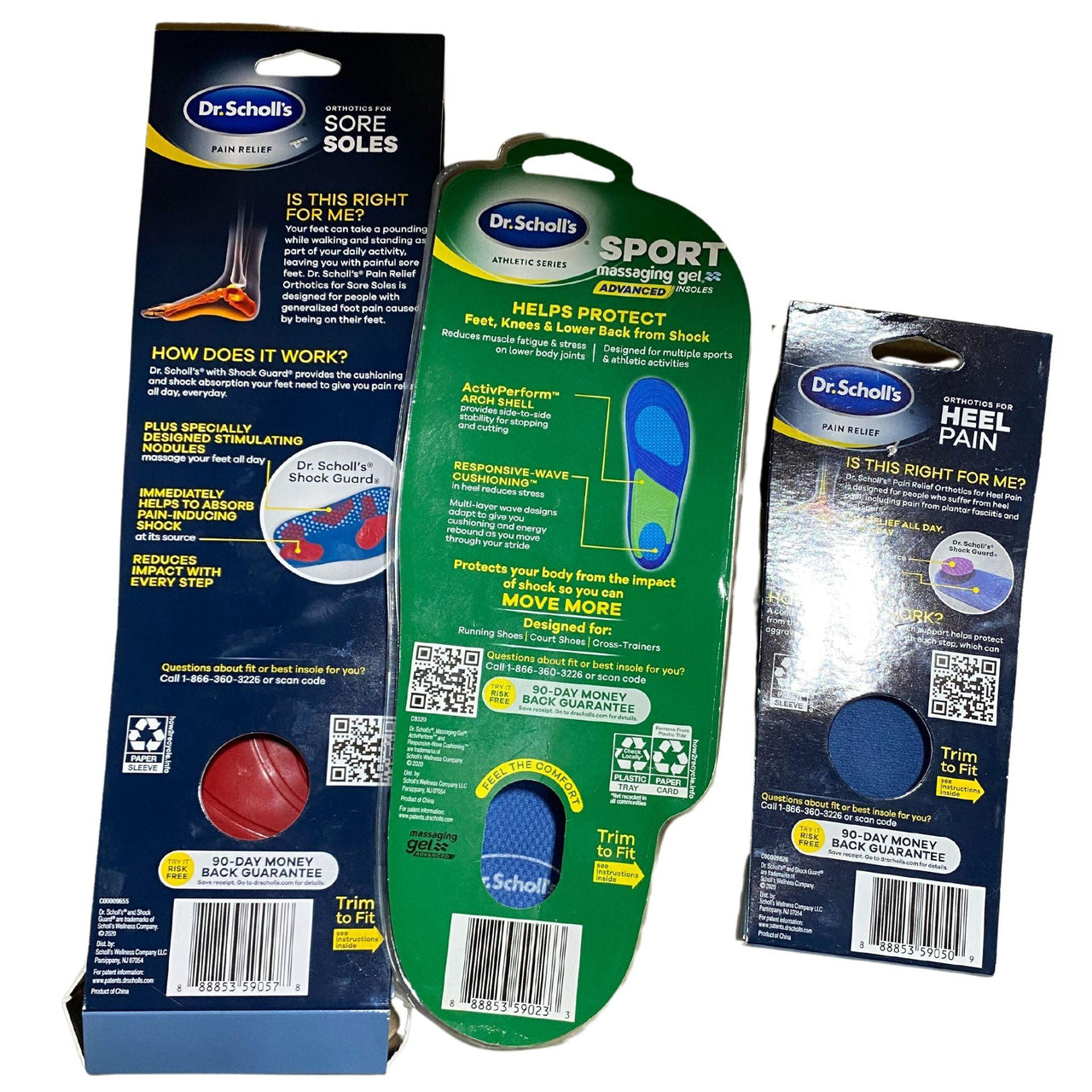 Dr. Scholl's Mix of Insoles (50 Pcs Lot) - Discount Wholesalers Inc