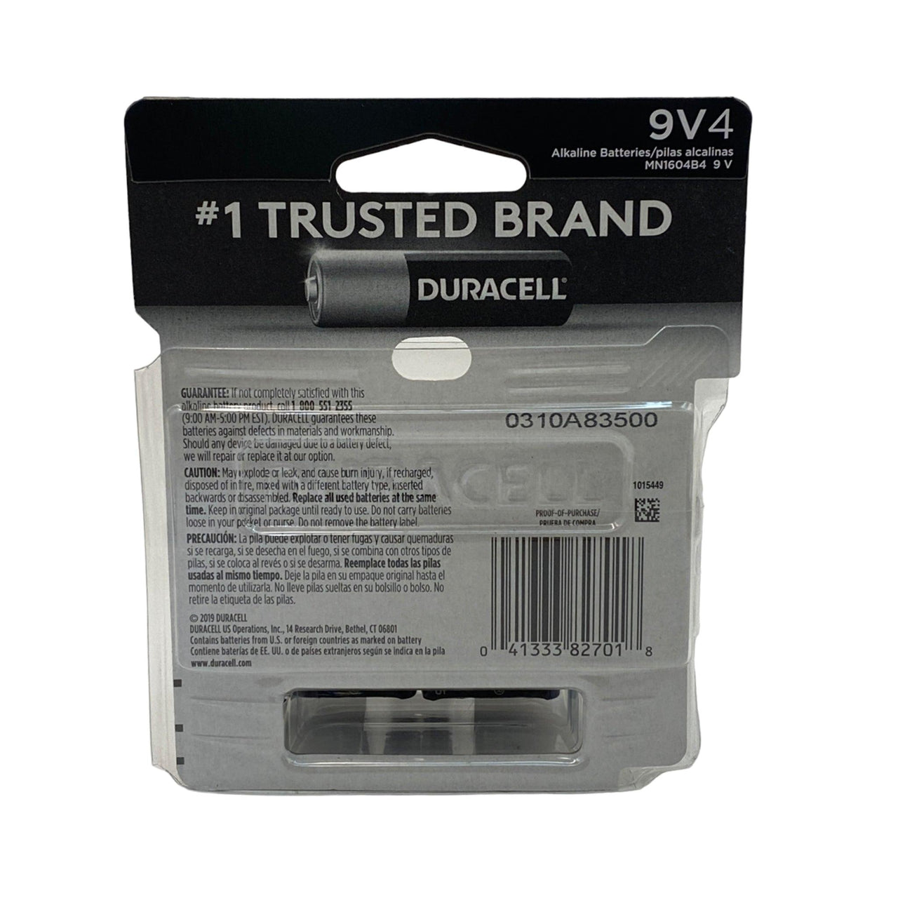 Duracell 9V4 Duracell Alkaline Batteries (12 Pcs Box) - Discount Wholesalers Inc