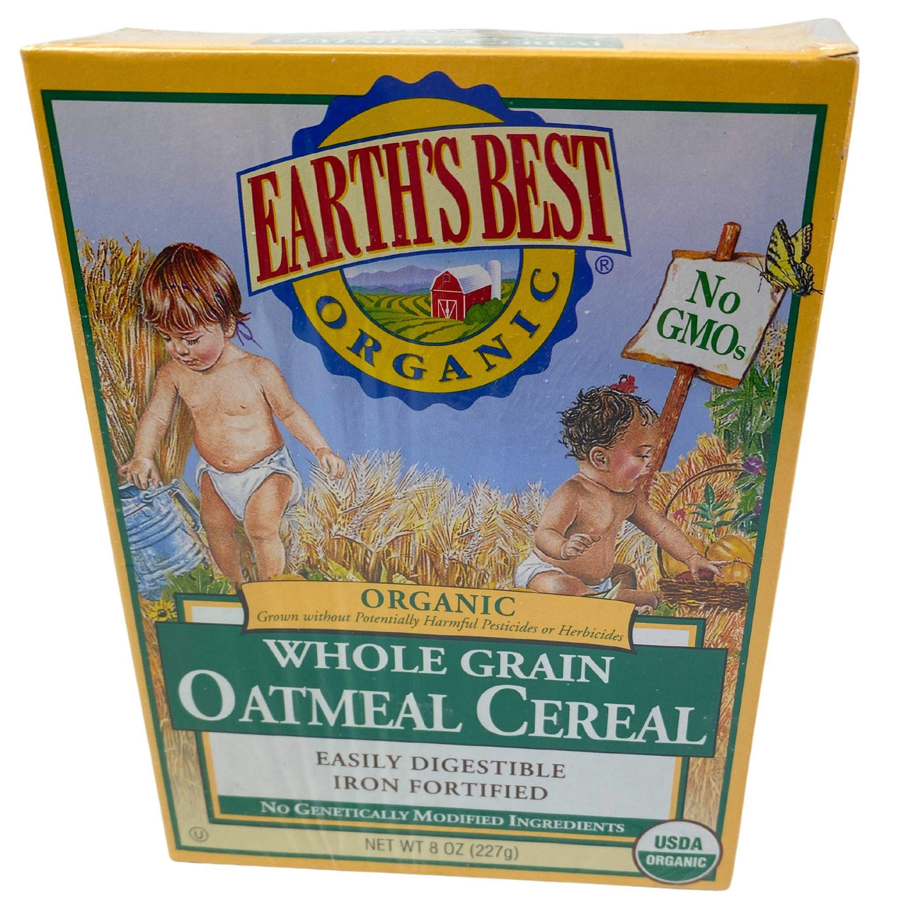 Earth's Best, Organic Whole Grain Oatmeal Cereal 8oz (28 Pcs Lot) - Discount Wholesalers Inc