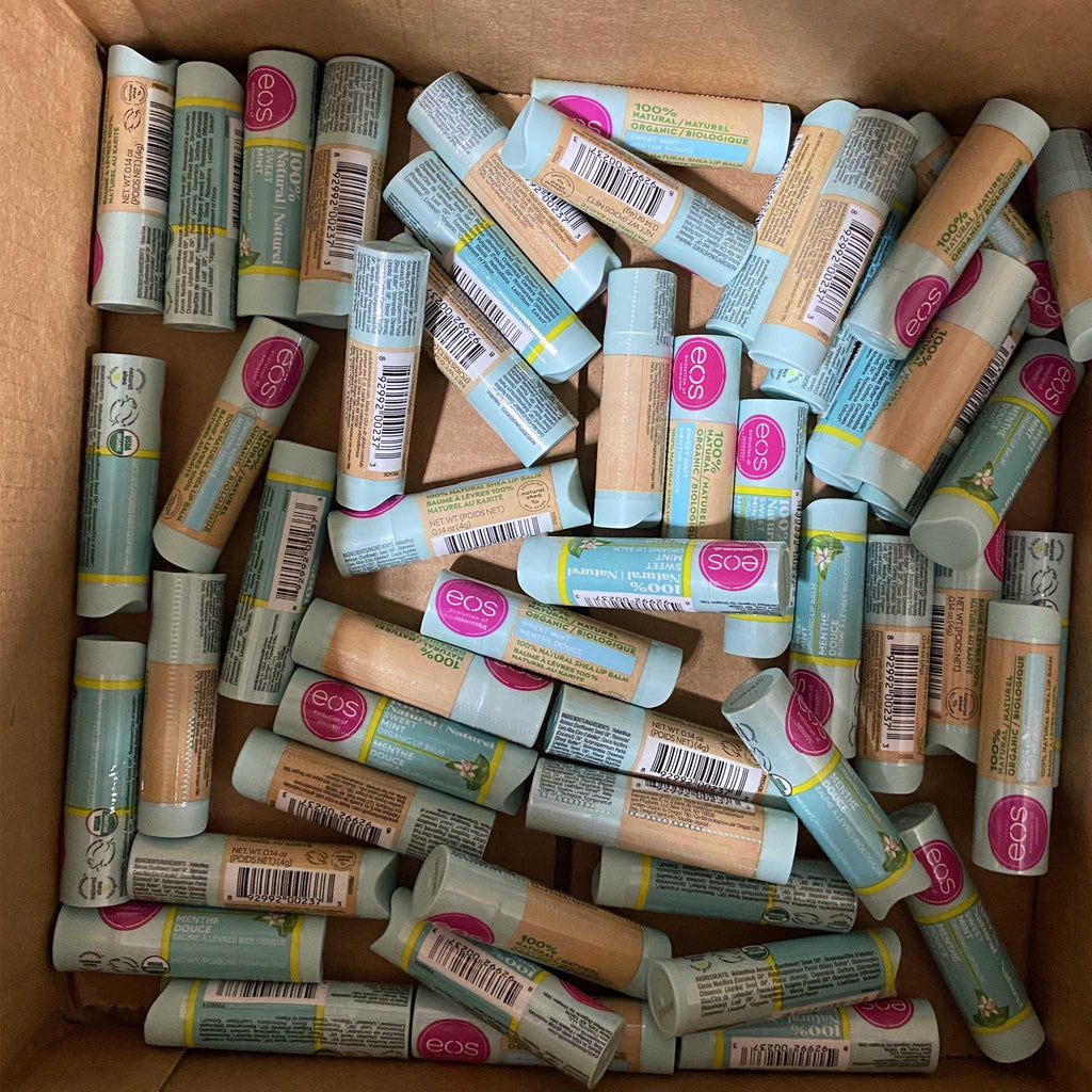 EOS 100% Natural Sweet Mint Organic Lip Balm (50 Pcs Box) - Discount Wholesalers Inc