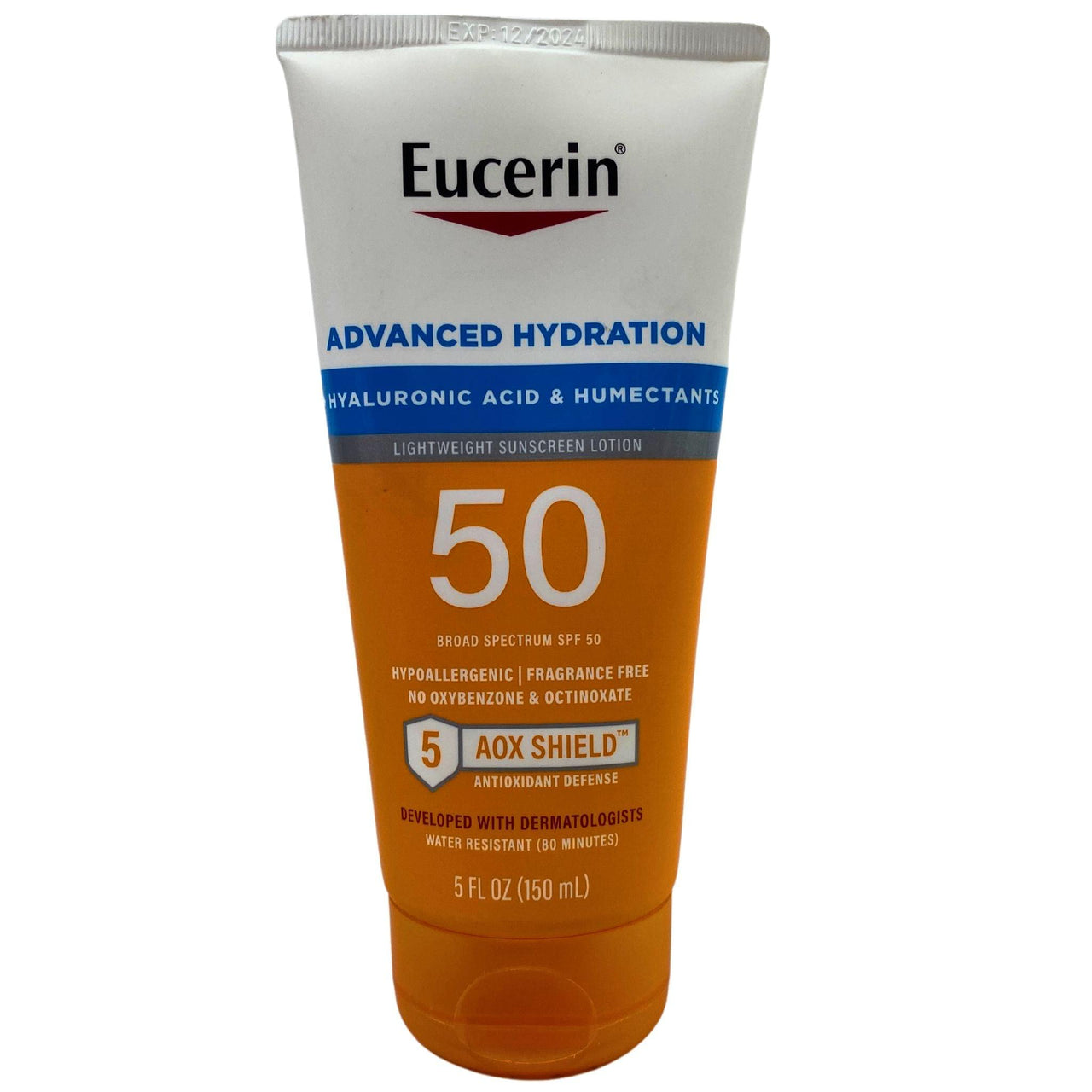 Eucerin Advanced Hydration Acid & Humectants Lightweigth Sunscreen Lotion 5OZ (22 Pcs lot) - Discount Wholesalers Inc