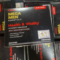 Thumbnail for GNC Mega Men Essentials Health & Vitality Vitapak Program 