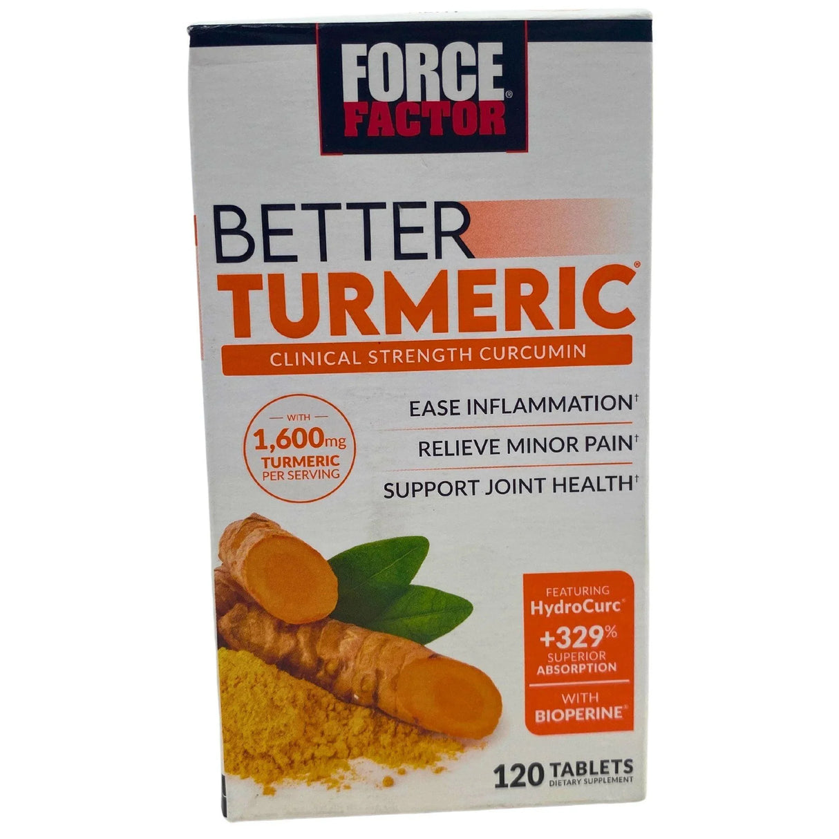 Force Factor Better Tumeric Clinical Strength Curcumin Ease Inflammation (73 Pcs Lot) - Discount Wholesalers Inc
