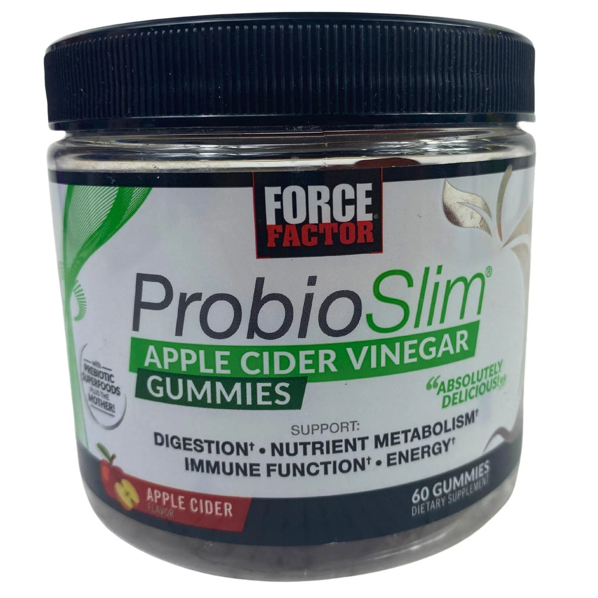 Force Factor Probio Slim Apple Cider Vinegar Gummies Supports Digestion (44 Pcs Lot) - Discount Wholesalers Inc