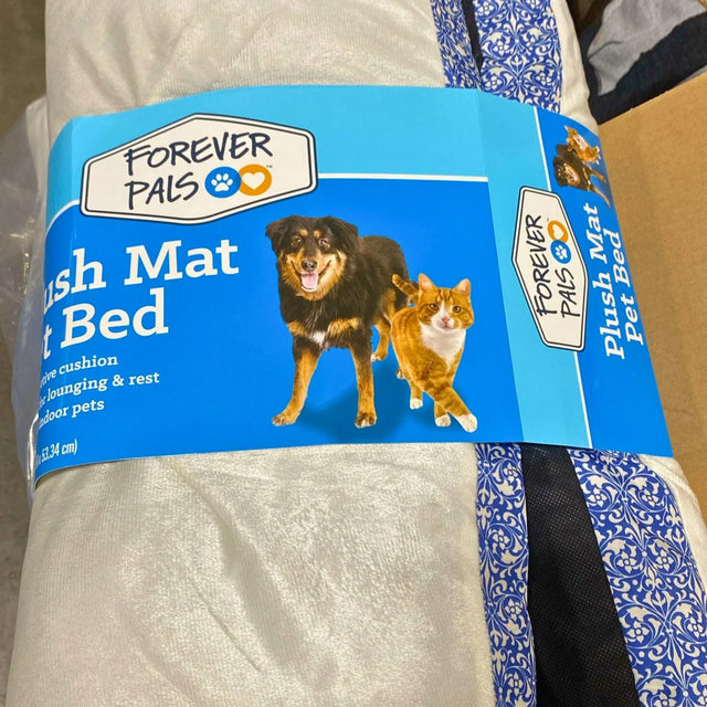 Forever Pals Plush Mat Pet Bed Supportive Cushion (72 Pcs Lot) - Discount Wholesalers Inc