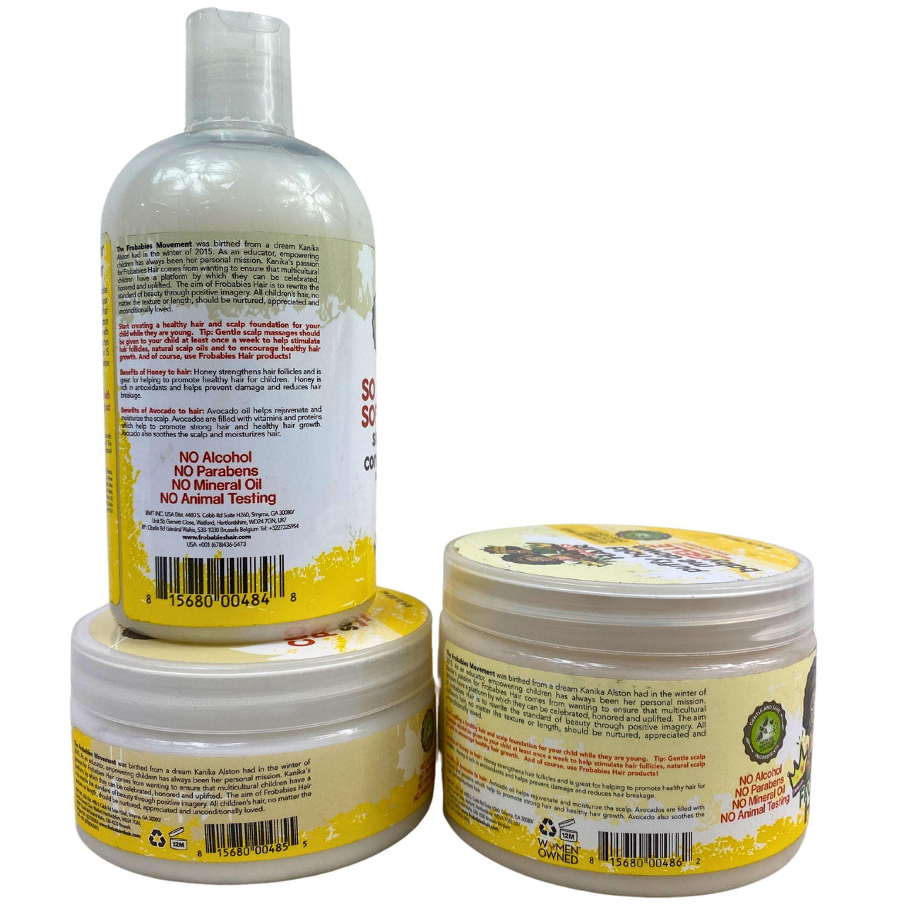 FroBabies Hair Mix - Curl Defining Cream,Shampoo & Conditioner & Gelle (30 Pcs Lot) - Discount Wholesalers Inc