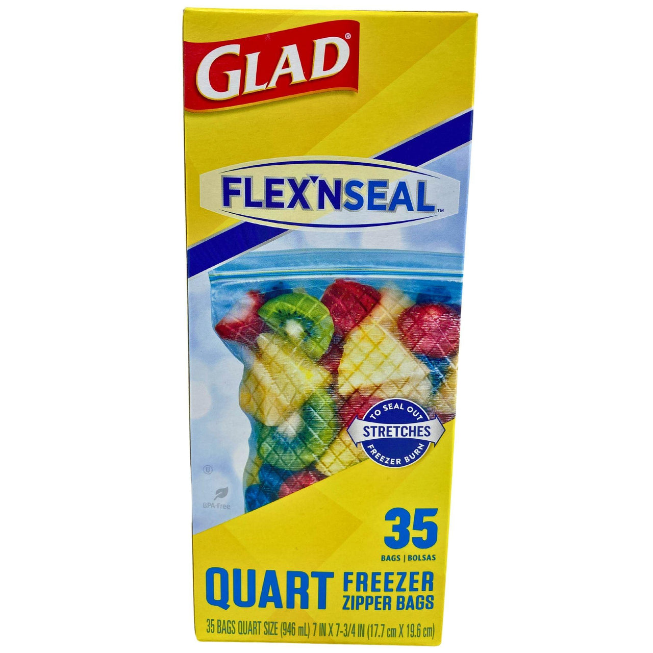 GLAD Flex'NSeal Quart Freezer Zipper | Discount Wholesalers Inc