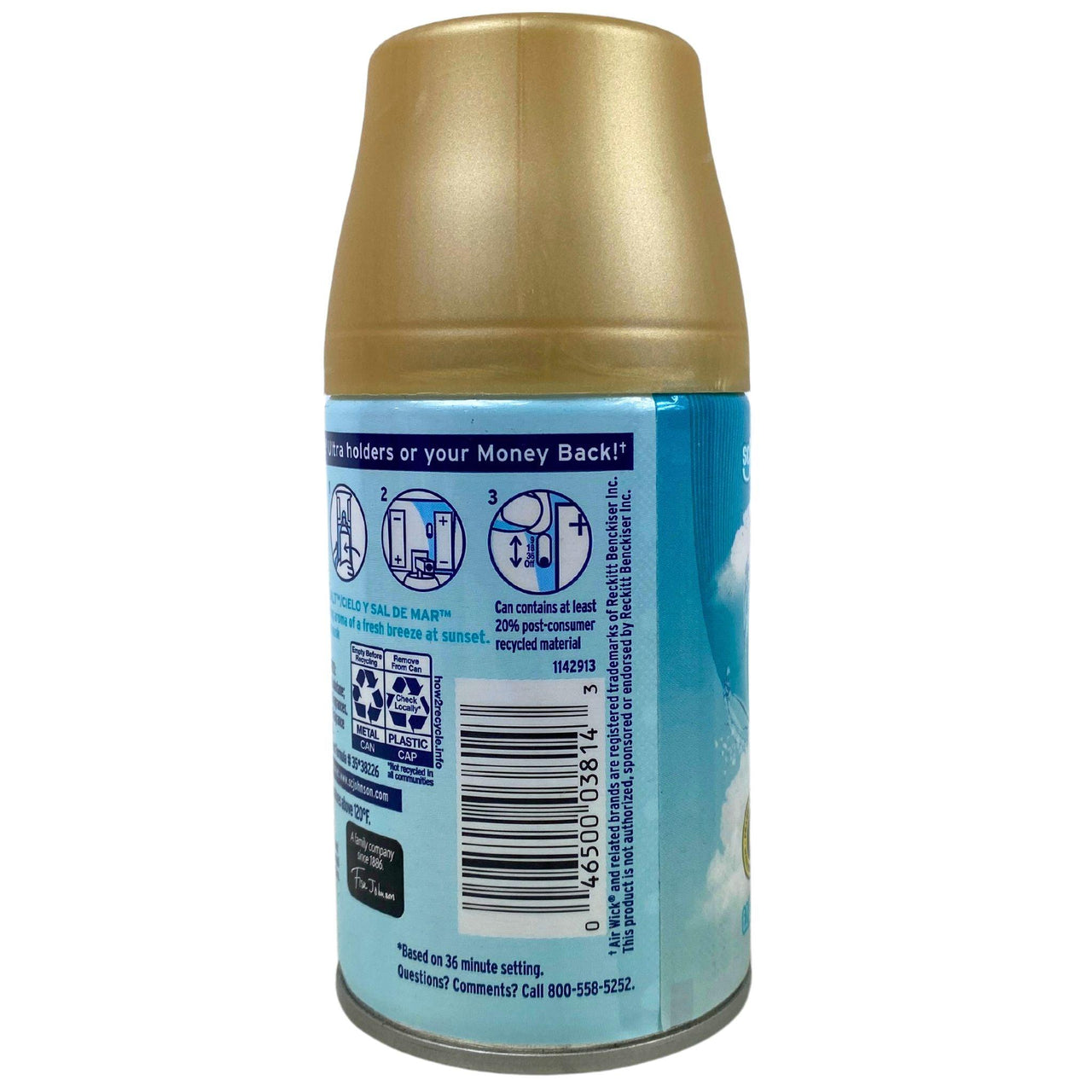 Glade Automatic Spray Refill Sky & Salt 6.2OZ (102 Pcs Lot) - Discount Wholesalers Inc