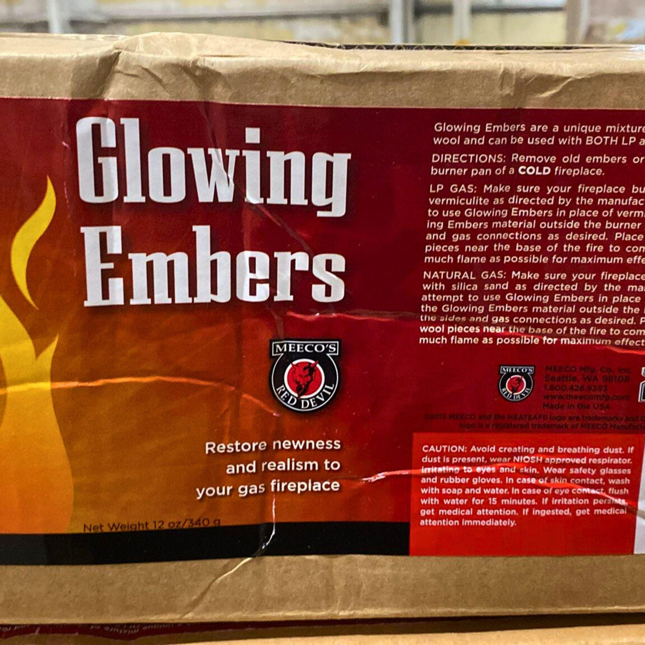 Glowing Embers Unique Mixture of Vermiculite and Rock Wool 12OZ (29 Pcs Lot) - Discount Wholesalers Inc
