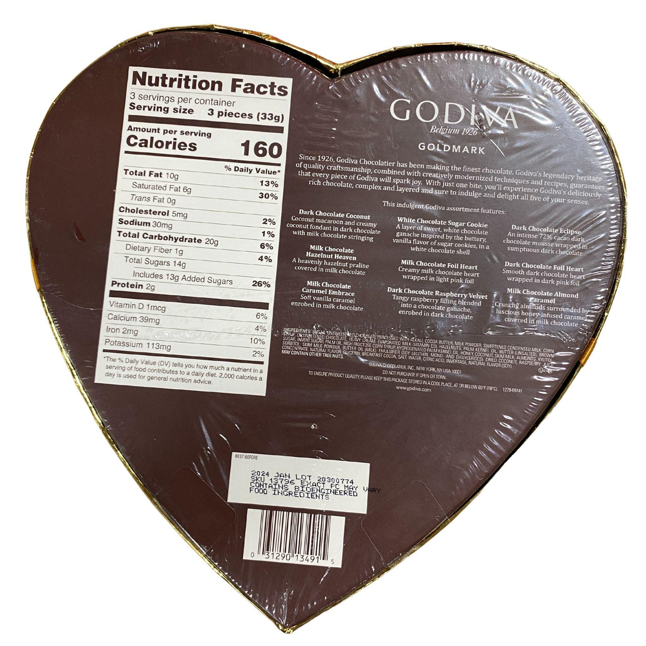 Godiva Belgium 1926 GOLDMARK Assorted Chocolate Creations (22 Pcs Lot) - Discount Wholesalers Inc