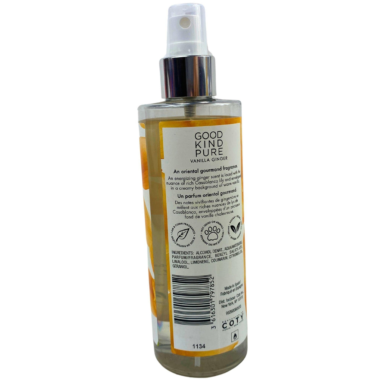 Good Kind Pure Vanilla Ginger Fine Fragrance Mist 8.4OZ (60 Pcs Lot) - Discount Wholesalers Inc