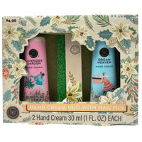 Thumbnail for Hand Cream Duo With Nail File 2 Hand Cream 30 ml Each Gift Set (60 Pcs Lot) - Discount Wholesalers Inc