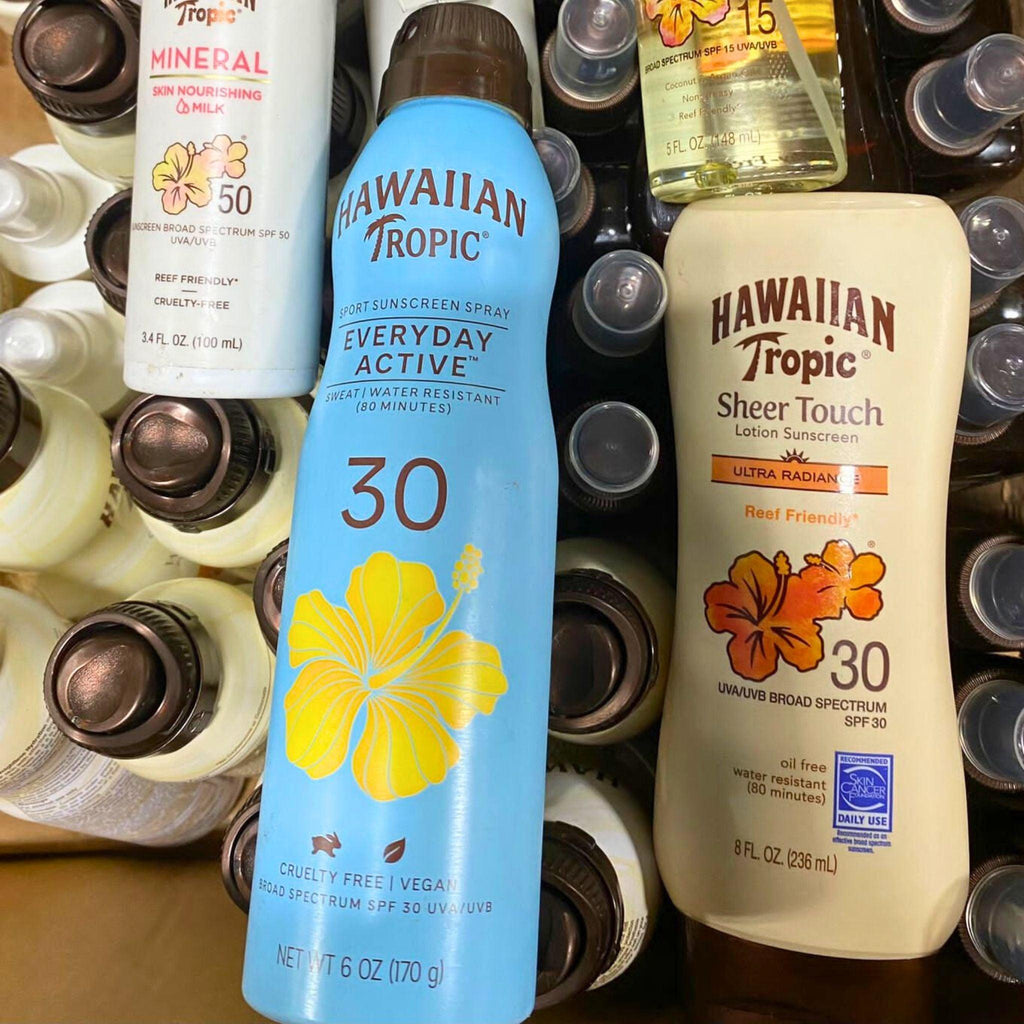 Hawaiian Tropic Assorted Product Mix (40 Pcs Lot) - Discount Wholesalers Inc