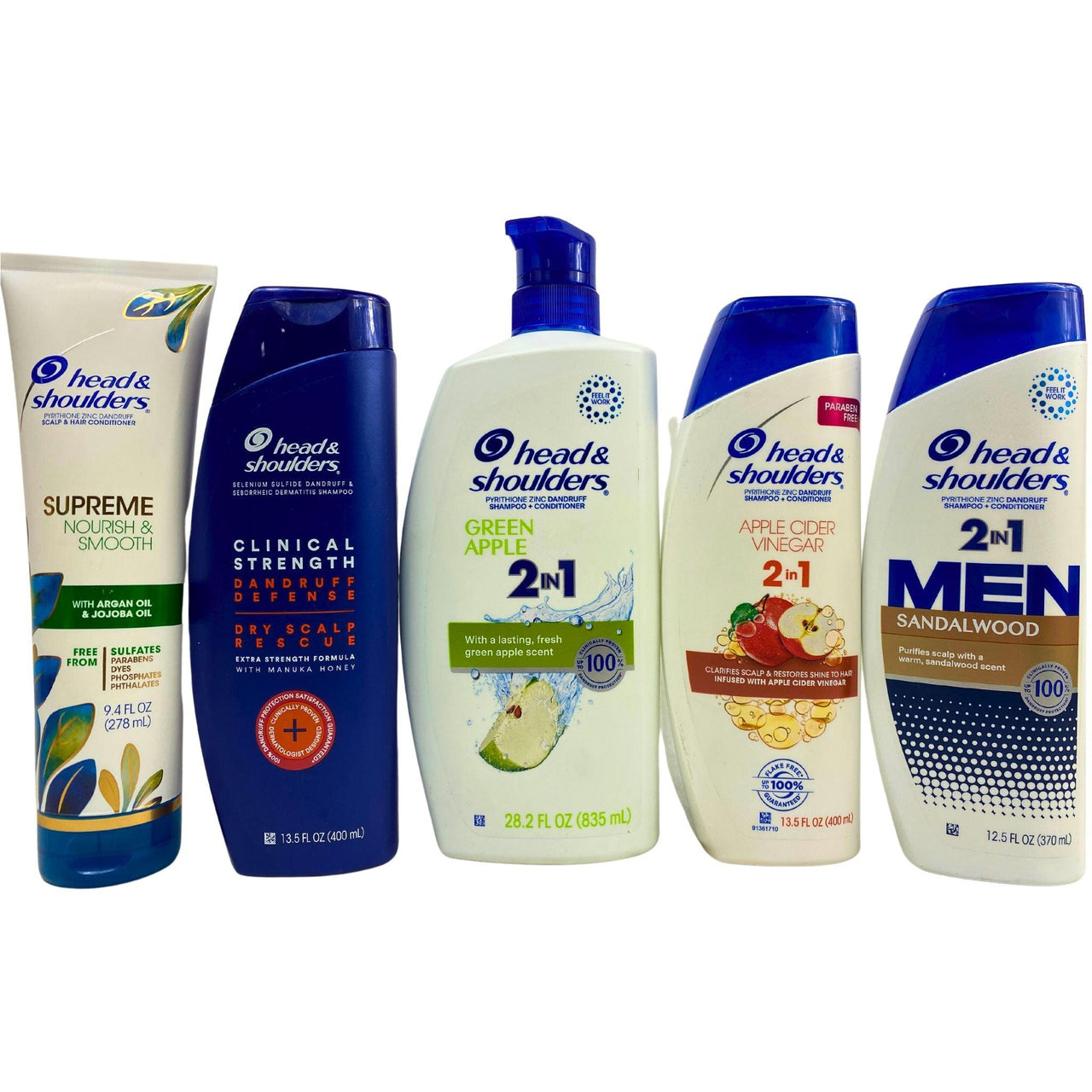 Head & Shoulders Assorted Mix - May Include Shampoo & 2In1 (60 Pcs Lot) - Discount Wholesalers Inc