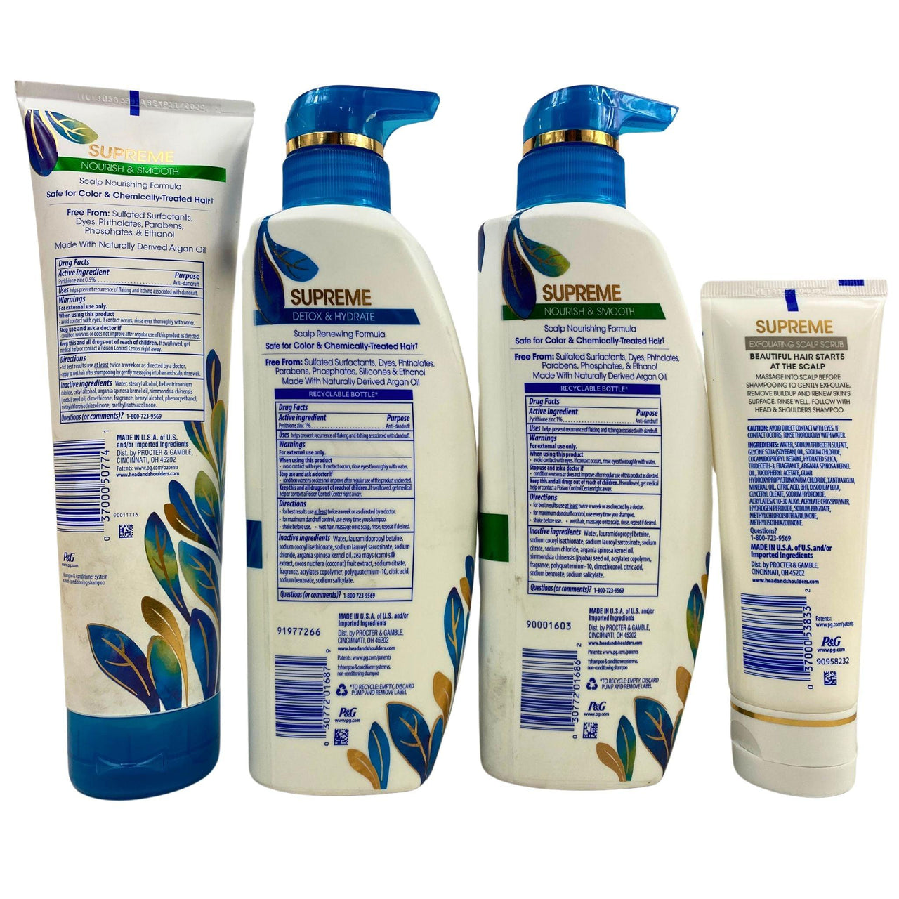 Head & Shoulders SUPREME Mix - May Include Shampoo,Conditioner,Scrub (35 Pcs Lot) - Discount Wholesalers Inc