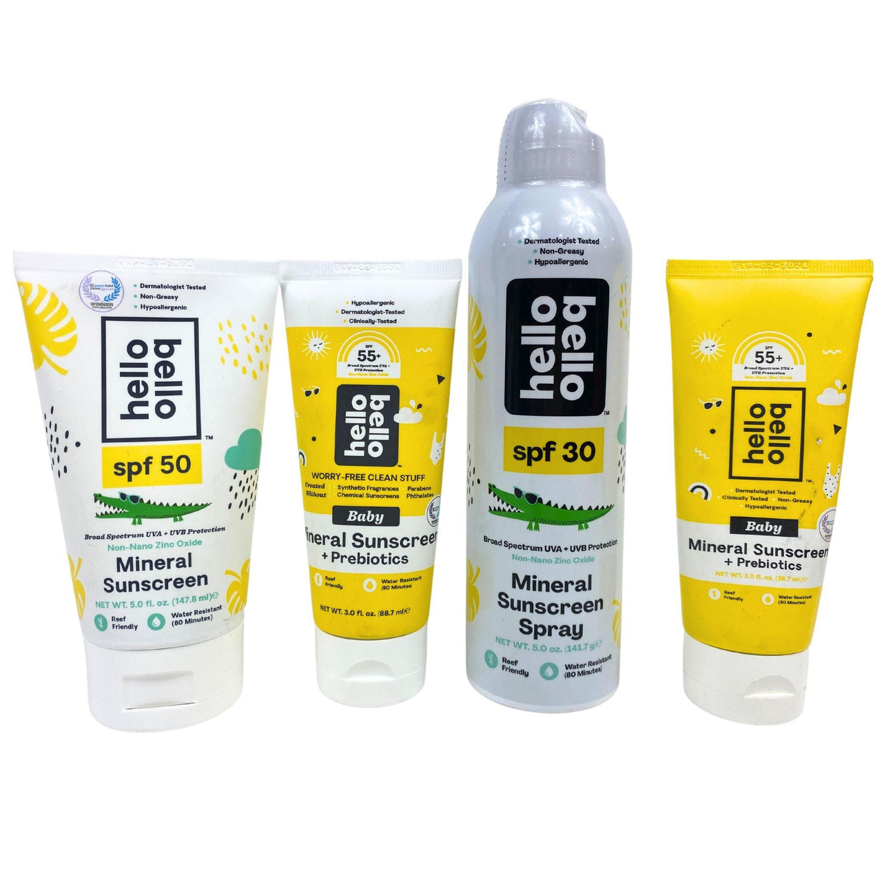 Hello Bello Assorted Sunscreen with Assorted SPF's (50 Pcs Lot) - Discount Wholesalers Inc