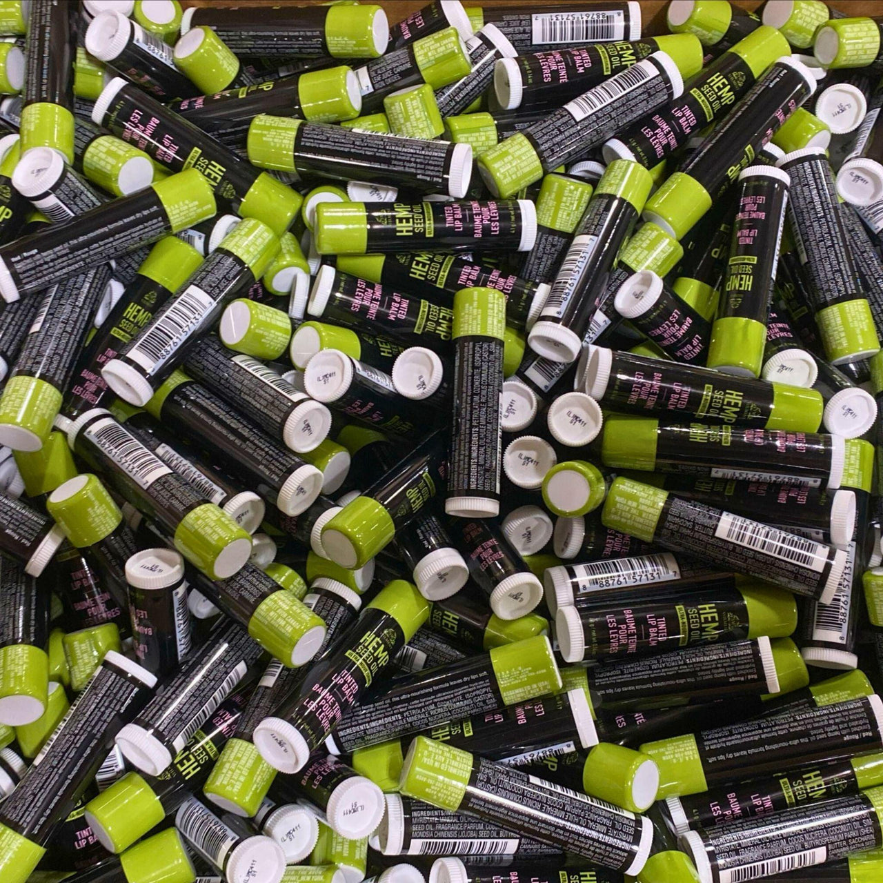 Hemp Seed Oil Enriched Ultra-Nourishing Tinted Lip Balm 0.14OZ (100 Pcs Lot) - Discount Wholesalers Inc
