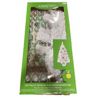 Thumbnail for Holiday Home 29CT LED Pre-Lit table to tree and ornament set (4 SETS Lot) - Discount Wholesalers Inc