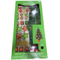 Thumbnail for Holiday Home 29CT LED Pre-Lit table to tree and ornament set (4 SETS Lot) - Discount Wholesalers Inc