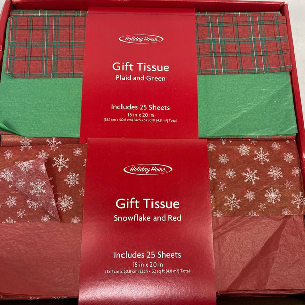 Holiday Home Gift Tissue (50 Pcs Lot) - Discount Wholesalers Inc