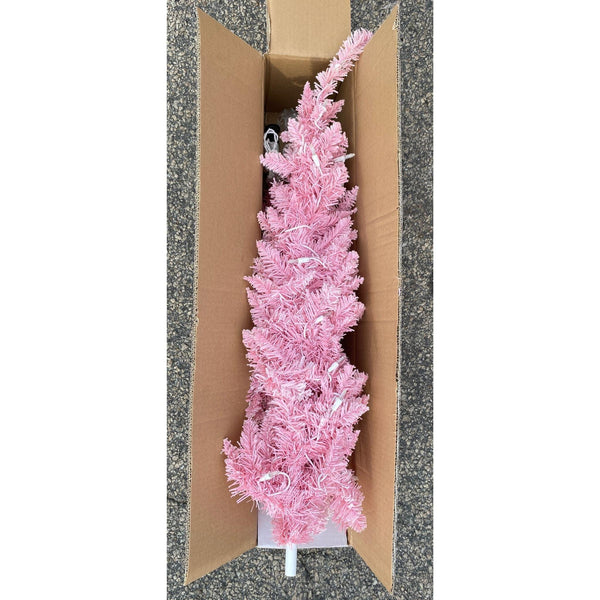 Holiday Home Pink Fur Tree 60in H x 17in DIA (1 Pc Lot) - Discount Wholesalers Inc