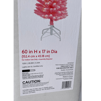 Thumbnail for Holiday Home Pink Fur Tree 60in H x 17in DIA (1 Pc Lot) - Discount Wholesalers Inc