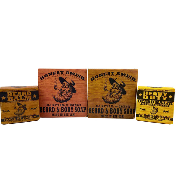 Honest Amish The Original Organic - Includes Beard Balms & Beard & Body Soap (45 Pcs Lot) - Discount Wholesalers Inc