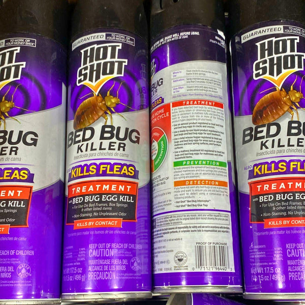 Hot Shot Bed Bug Killer Also Kills Fleas 17.5OZ (50 Pcs Lot) - Discount Wholesalers Inc